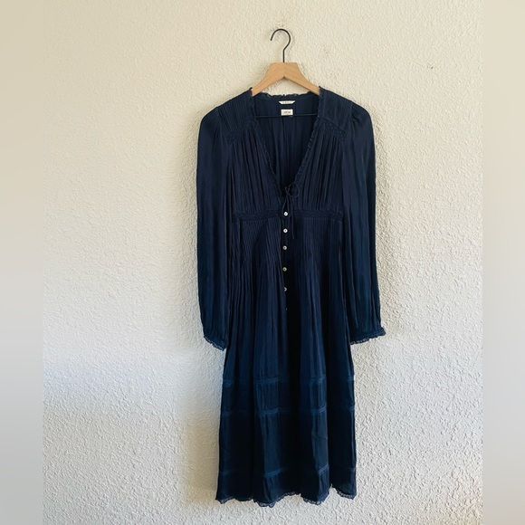 Wilfred Navy Blue Midi Dress - Picture 4 of 16